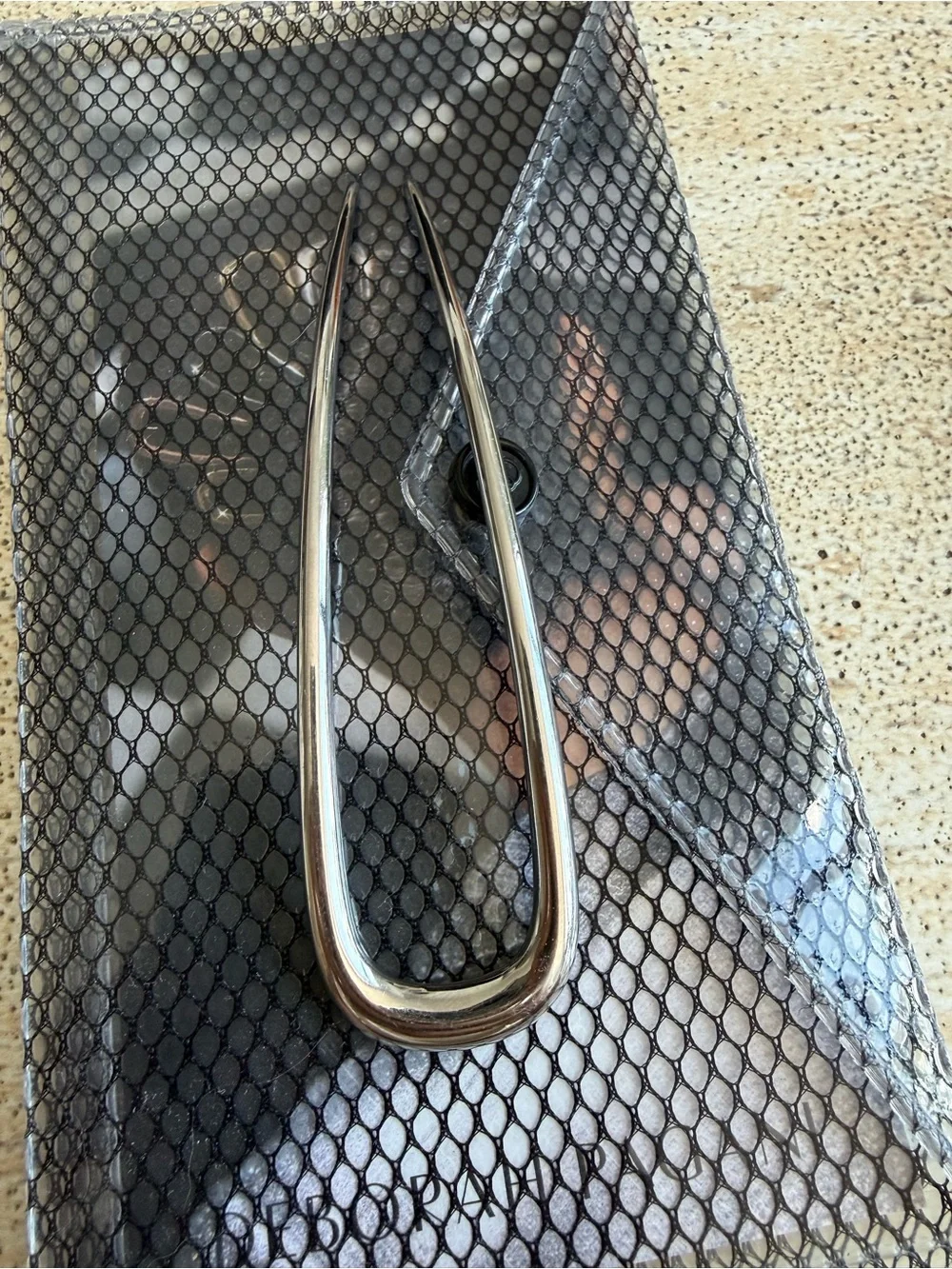 Deborah Pagani Large DP Pin Hairpin Silver